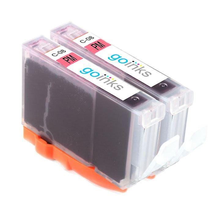 2 Photo Magenta Ink Cartridges to replace Canon CLI-8PM Compatible/non-OEM from Go Inks