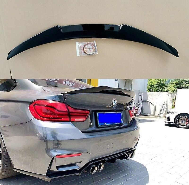 Motorcycle ABS Gloss black Rear Trunk Spoiler for BMW F82 M4 2014- 2019 Rear Wing Spoiler Boot LidMotorcycle Neck Braces Unpainted Primer