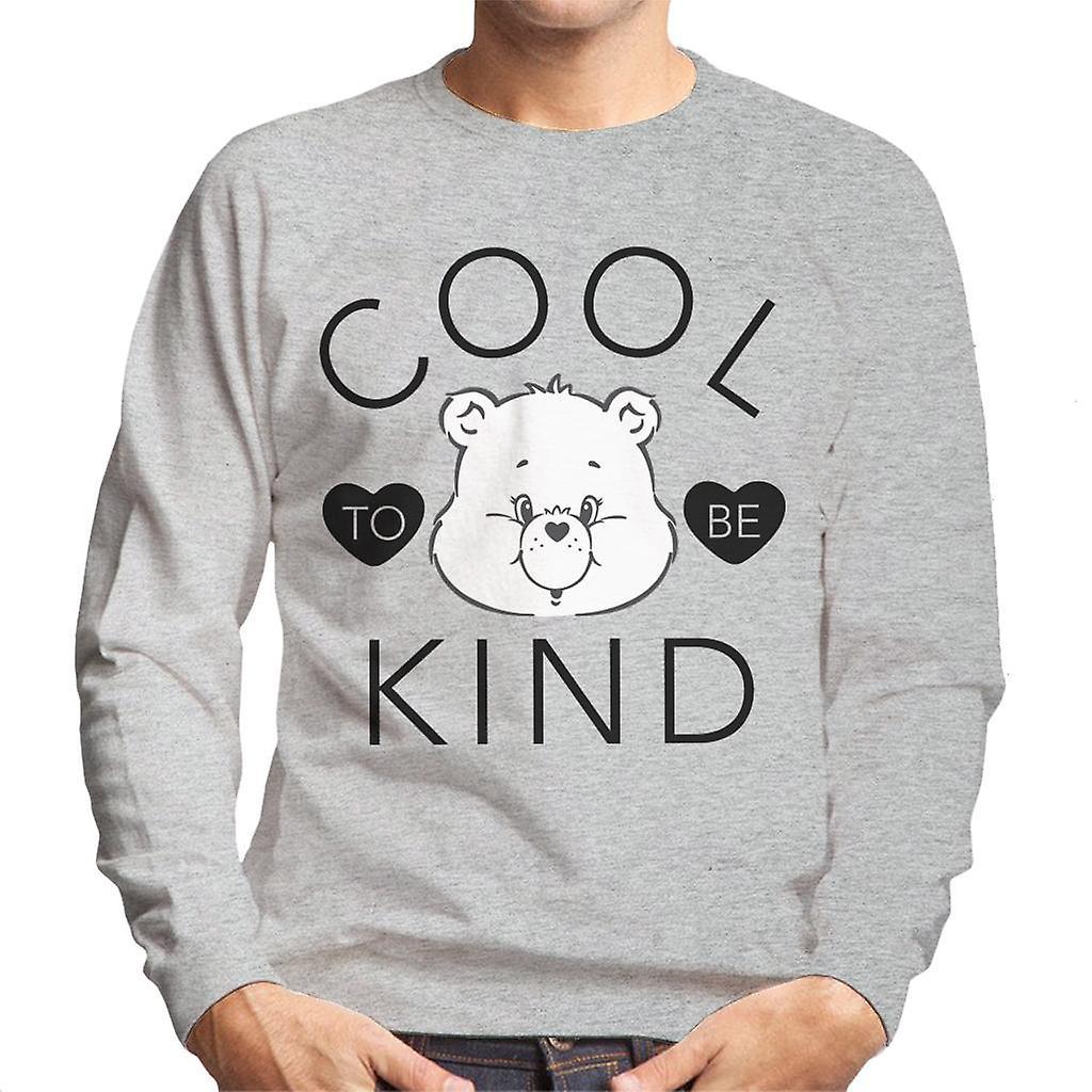 Care Bears Tenderheart Bear Cool To Be Kind Men's Sweatshirt Heather Grey Large