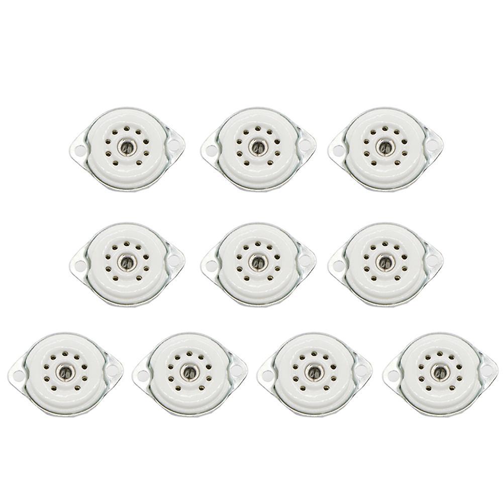 KAKENTH 10Pcs 9 Pin Vacuum Tube Socket Accessories for 12AU7 ECC82 ECC83 6922 5670 EL84 1