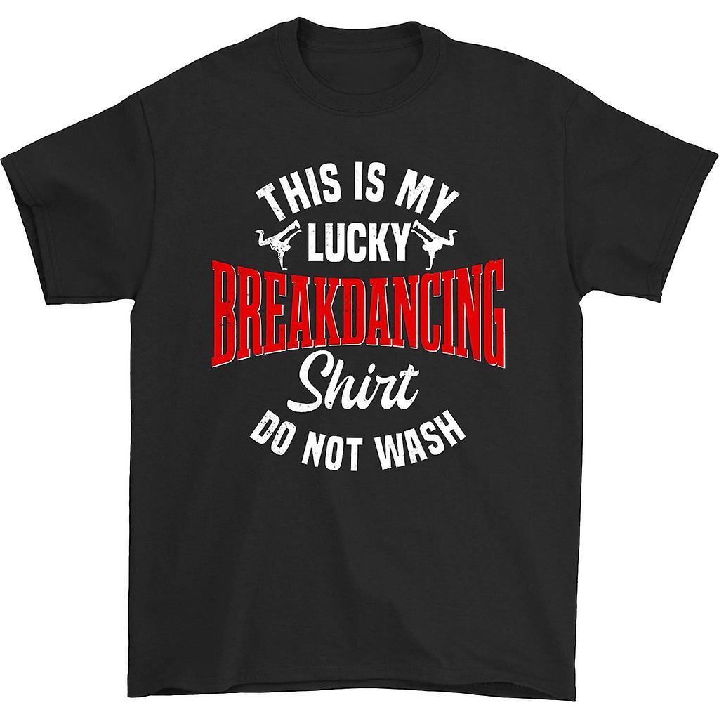 HISHARK This is my lucky breakdancing t-shirt black XL