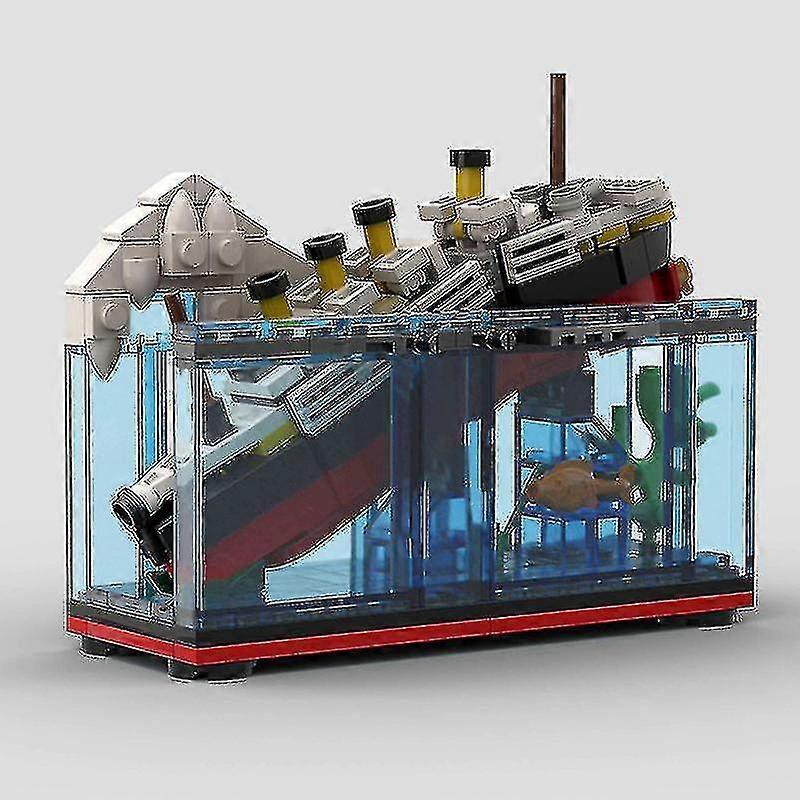 Lequeen Titanic Ship Small Particle Moc Assembled Building Blocks