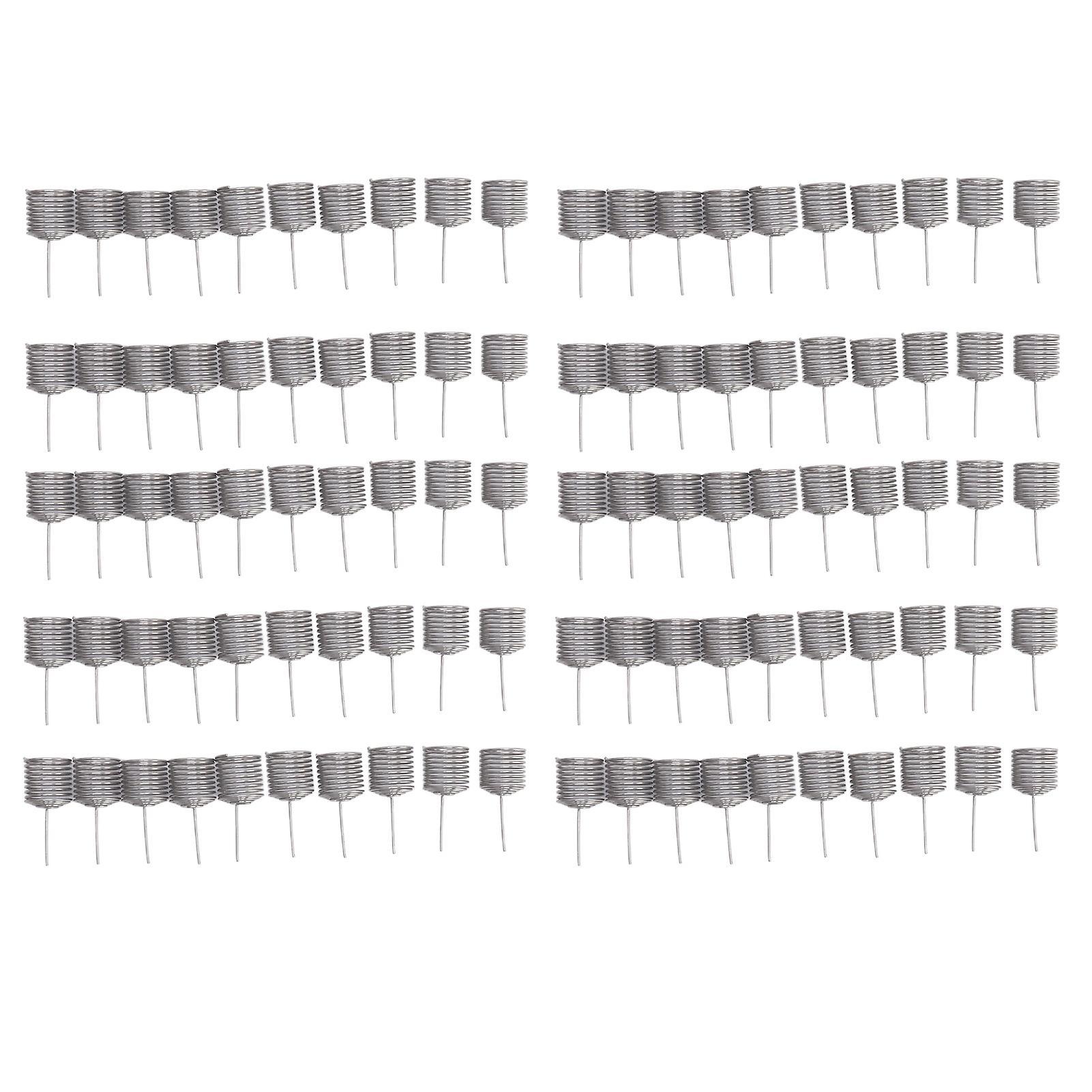 Favrison 100pcs Fertilizer Mesh Basket Column Shape Stainless Steel Nutrition Box Tools For Garden Nursery Small