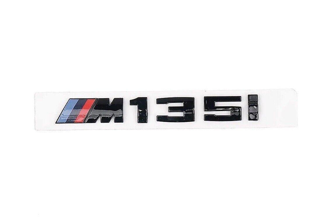 Auto Car Specialist Gloss Black Bmw M135i Letters Rear Boot Lid Trunk Badge Emblem For 1 Series