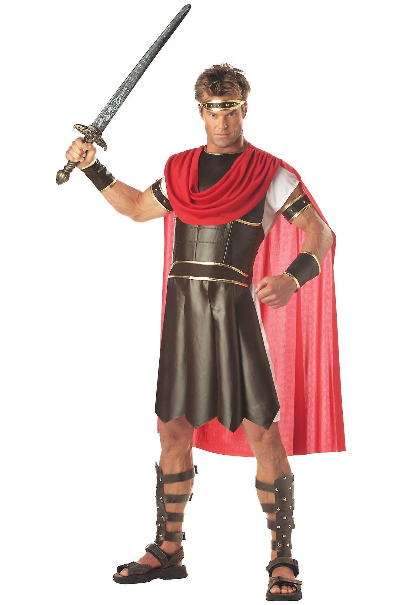 California Costume Collections Hercules Roman Greek Soldier Warrior Gladiator Deluxe Men Costume Brown X-Large (44-46)