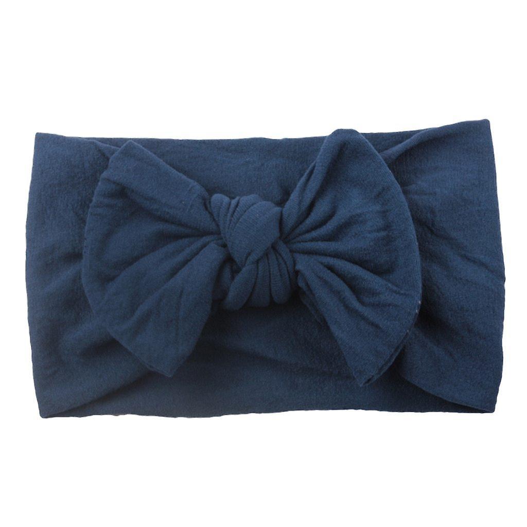 Slowmoose Baby Headband- Bow Design Headwear Blue 2