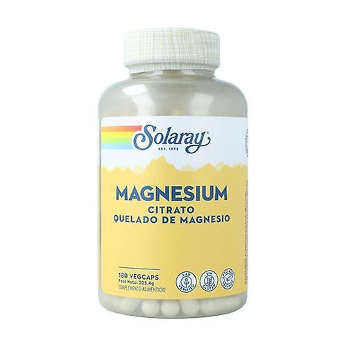 Solaray Magnesium Citrate 180 vegetable capsules