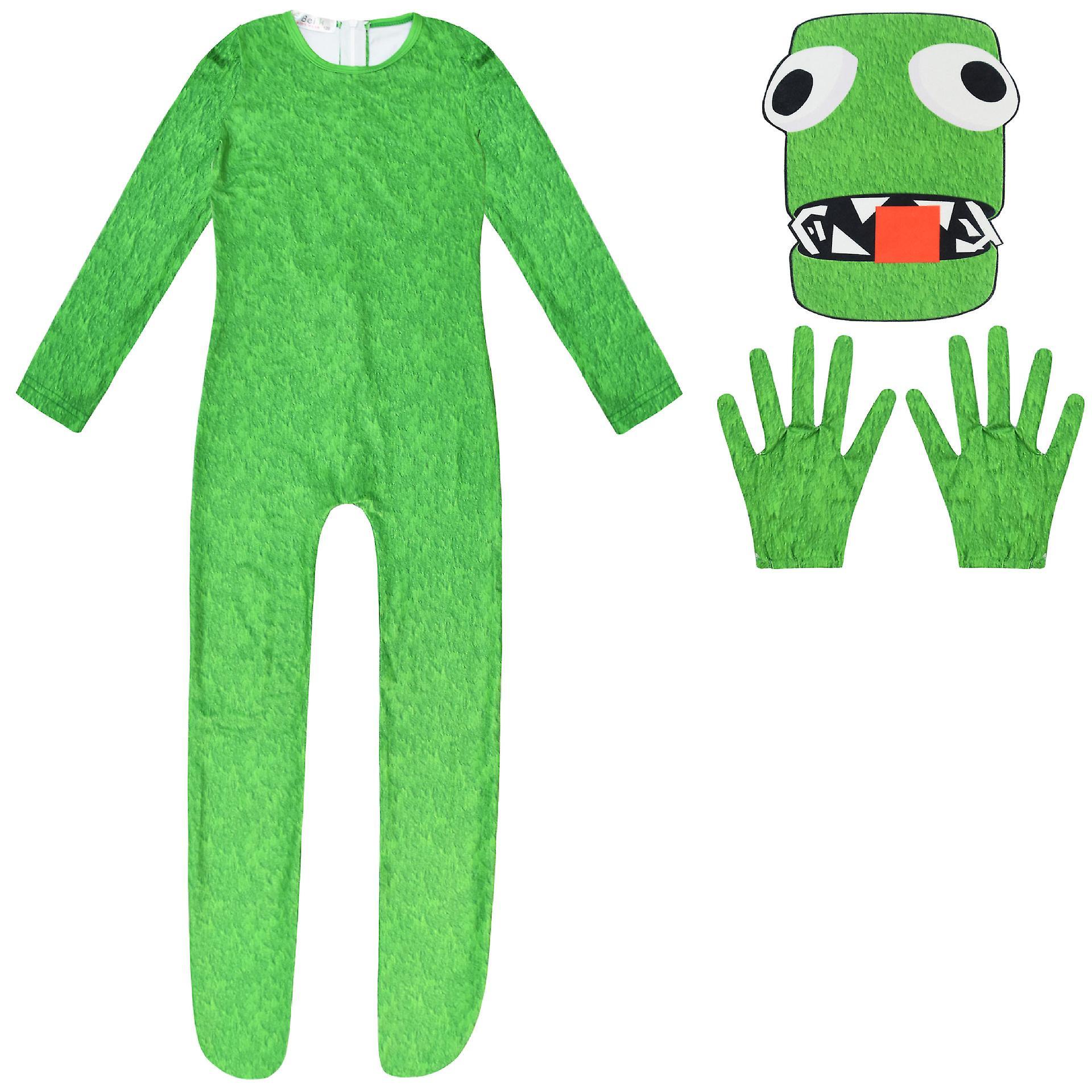 Shznv Roblox 2023 Rainbow Friends Green Monster Festival Party Cosplay Modeling Jumpsuit 1942 160cm