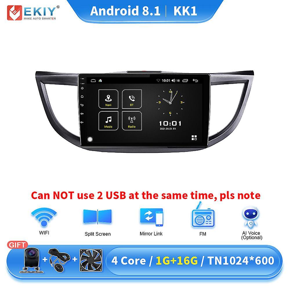 Roobeki 2Din 8+128G Android 10 Car Radio For Honda CR-V CRV 4 2011 - 2018 Navigation GPS Stereo Carplay Multimedia Video Player KK1 1G 16G