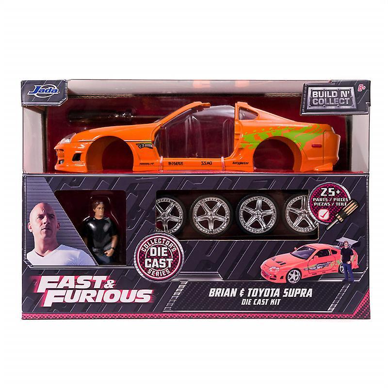 Toy Cars 1:24 Brians 1995 Toyota Supra Die Cast Kit  Car Toy  Diecast  Metal WITHBOX