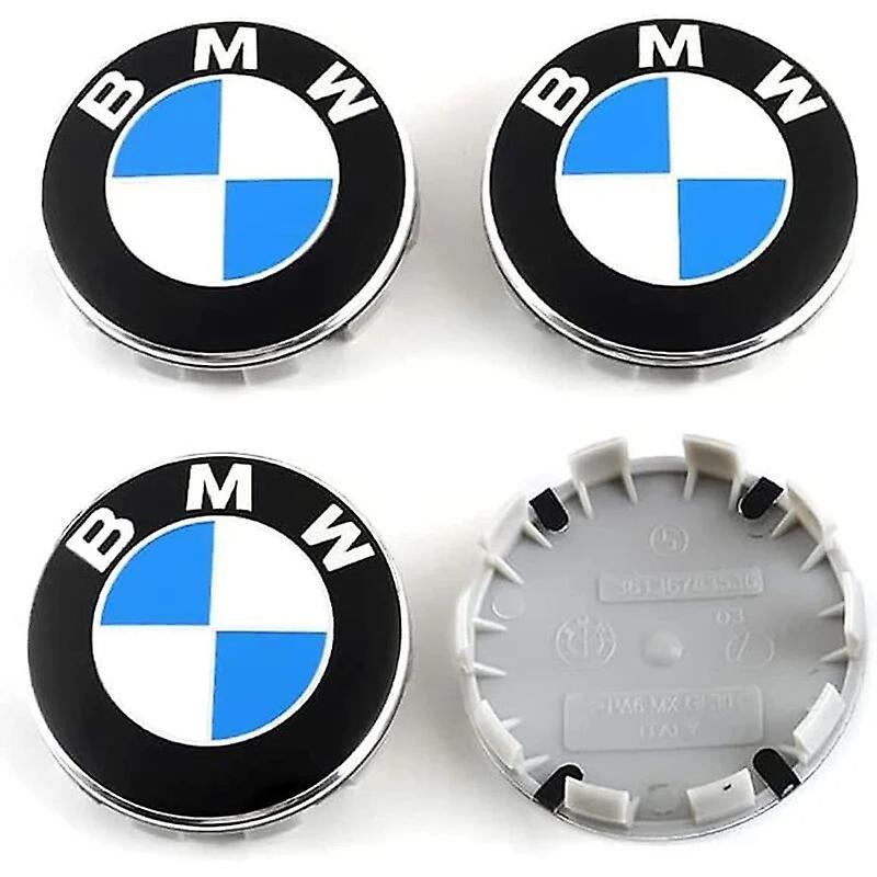 Unbrand Pieces Hub Caps Compatible With Bmw 68mm Wheel Center Abs Car Accessories,blue