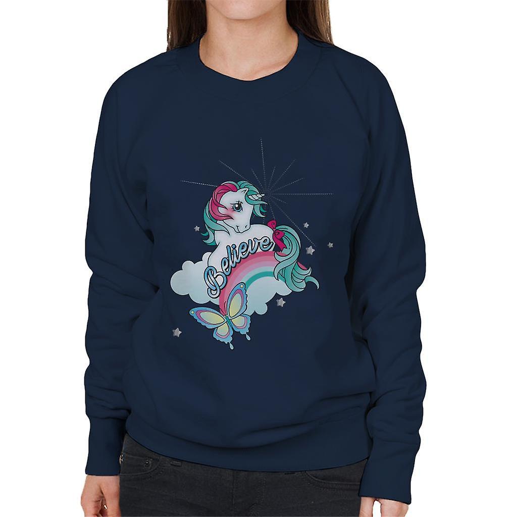 My Little Pony Believe Women's Sweatshirt Navy Blue Medium