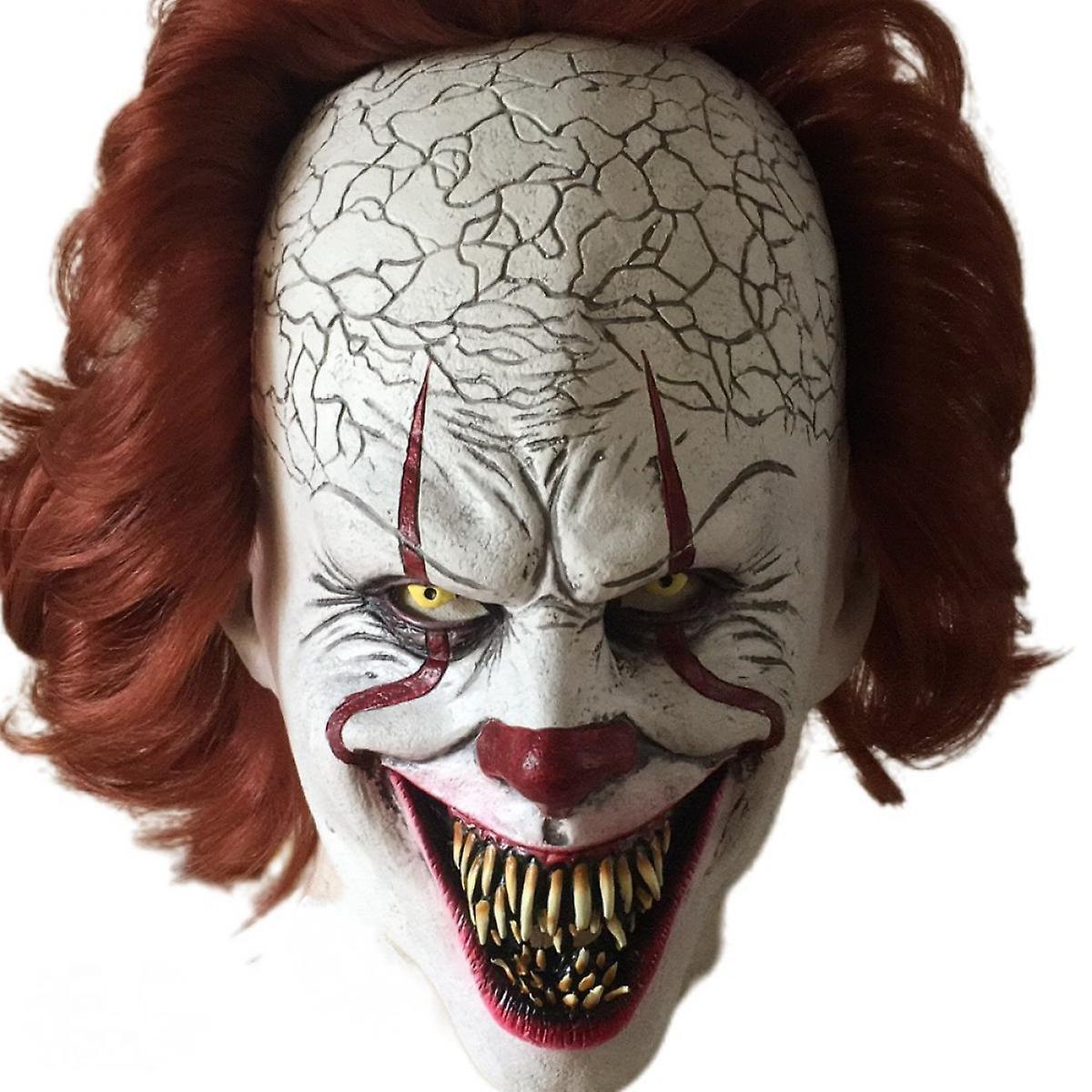 Cryin Clown Mask Latex Horror Cosplay Prop Halloween Adult