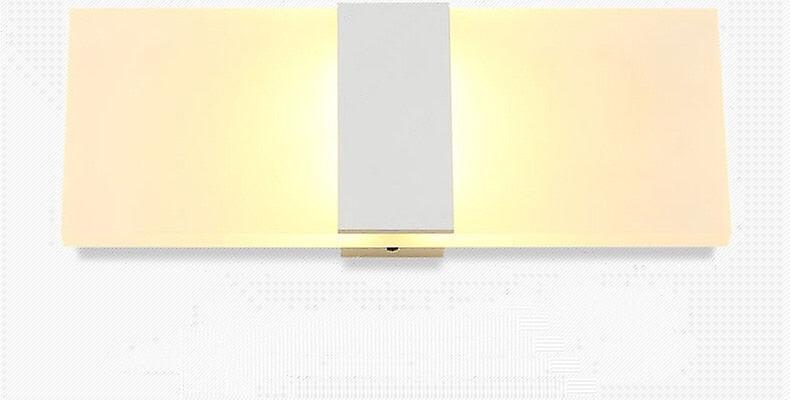 Slowmoose Led Wall Light, Ac110v/220v Indoor Lighting Bedroom Bedside Lamp Warm White (2700-3500K) 29cmX11cm  9w