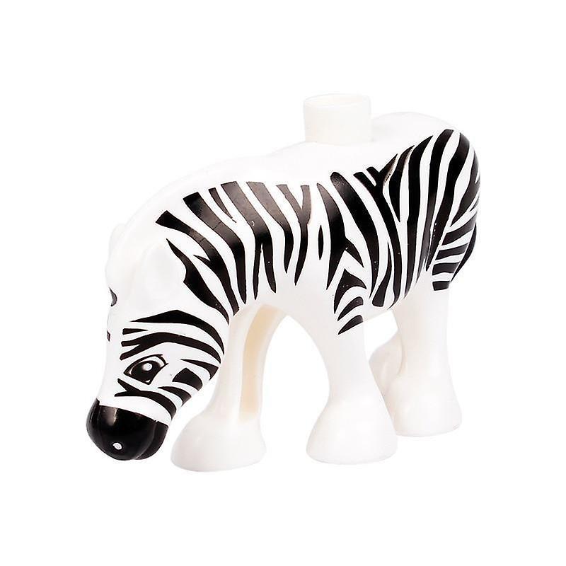 Slowmoose Farm Animals Big Building Blocks Accessories, Pig Dog Cow Horse Crocodile Zebra