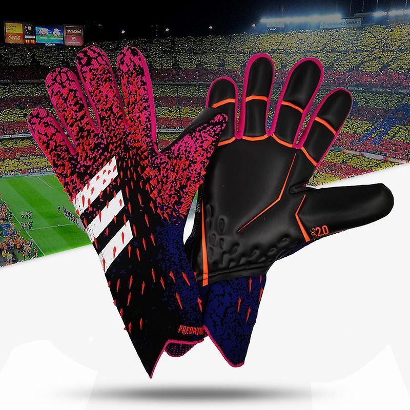 Exsha Goalkeeper Gloves Premium Quality Football Goal Keeper Gloves Finger Protection Goddess powder 6