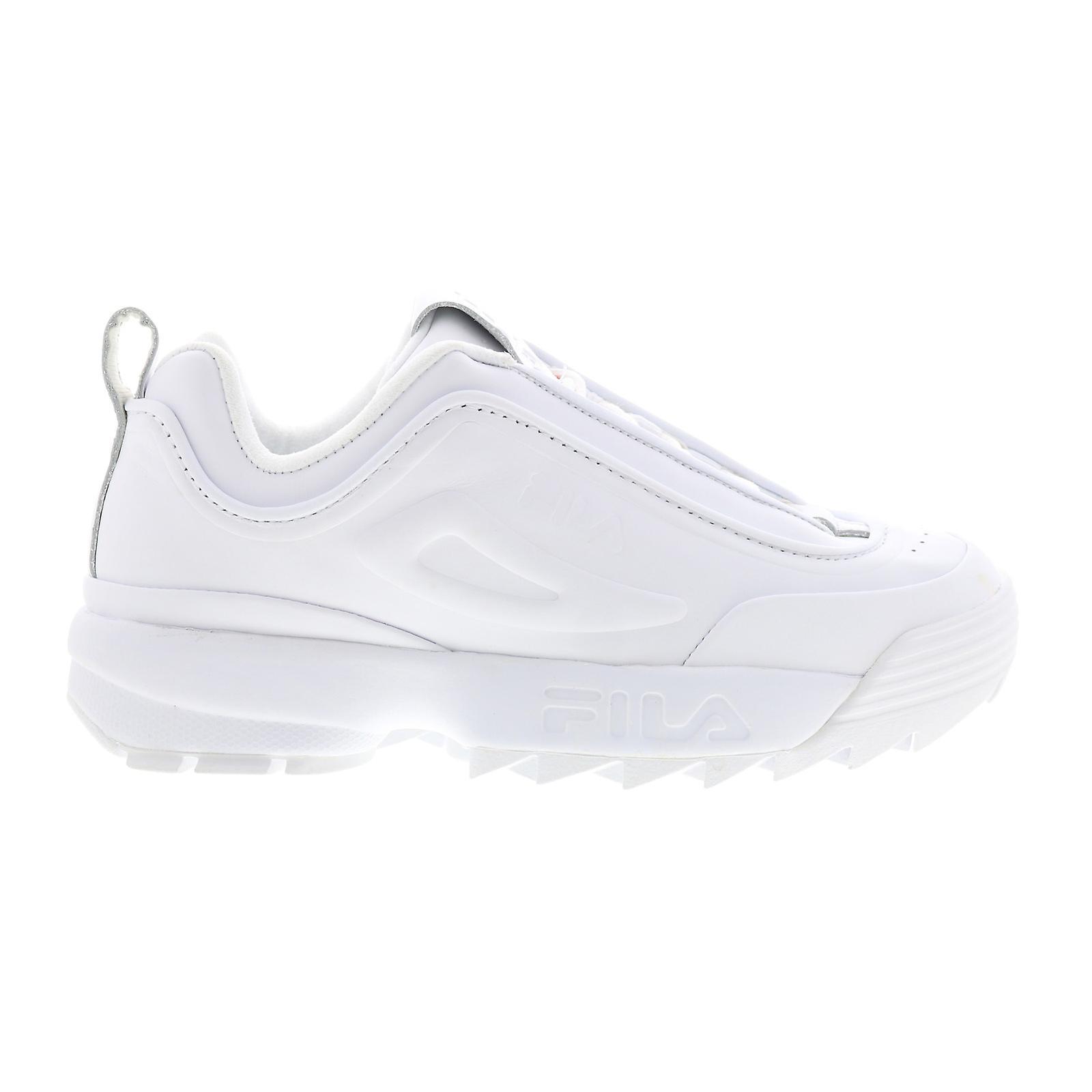 Fila Adult Womens Disruptor Zero Lifestyle Sneakers White White White US 8.5