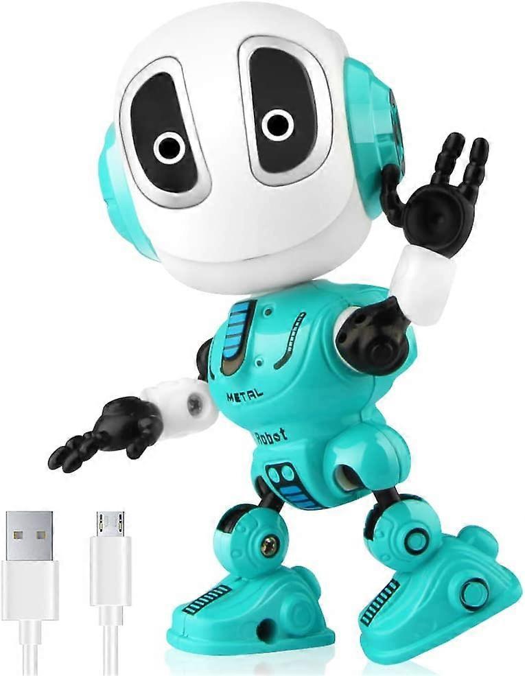 Ubiuo Rechargeable Talking Robots Toys for Kids - Metal Robot Kit with Sound & Touch Sensitive Led Eyes Flexible Body, Interactive Educational Gift...