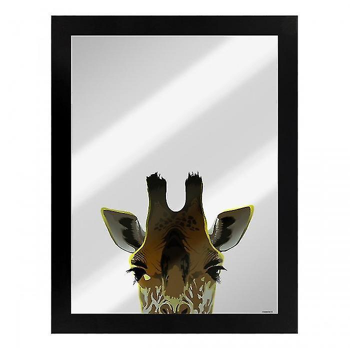 Inquisitive Creatures Giraffe Mirrored Plaque