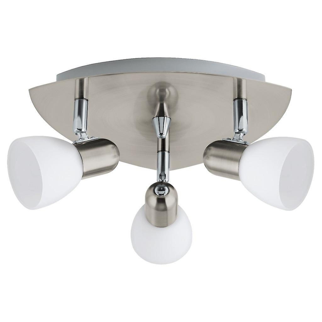 Eglo Lighting Enea 3 Light Triple Adjustable Spotlight Satin Nickel, E14