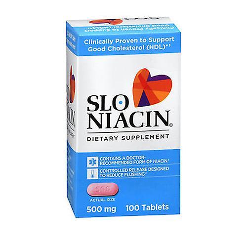 Slo-Niacin ,500MG ,100 Tabs (Pack of 1)