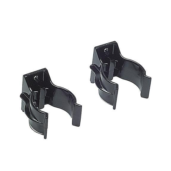 Maglite D cell wall brackets - vehicle mounts - twin pack - Genuine Maglite black standard