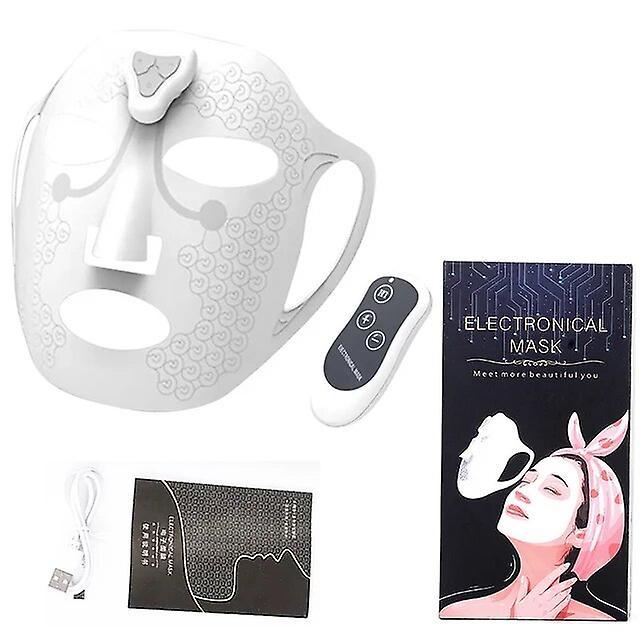 Sanxing New EMS Facial Mask Low Frequency Microcurrent Double Chin Reduce Beauty Face Lifting Machine Hydration Skin Tightening Mask White