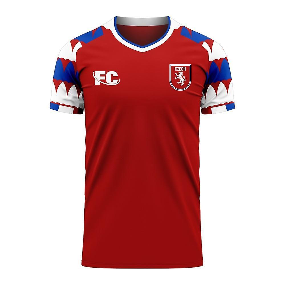 Czech Republic 2020-2021 Home Concept Kit (Fans Culture) - Little Boys Red XLB 7-8yrs (122-128cm)