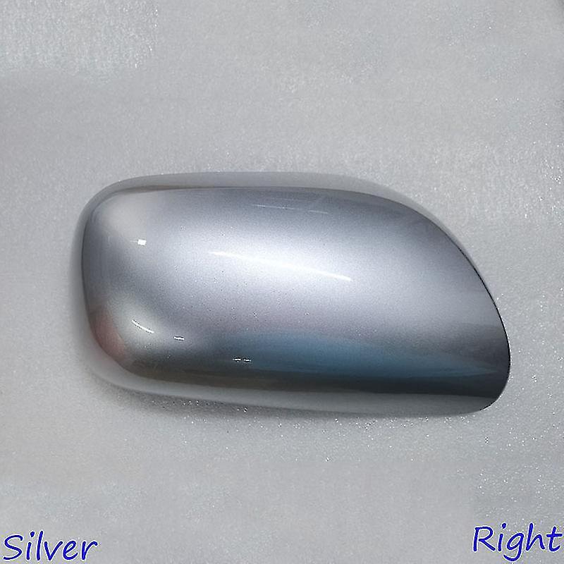 Jdd Power Rearview Mirror Cover for Toyota Yaris 2006-2011 - Reverse Mirror Shell Housing Silver  Right