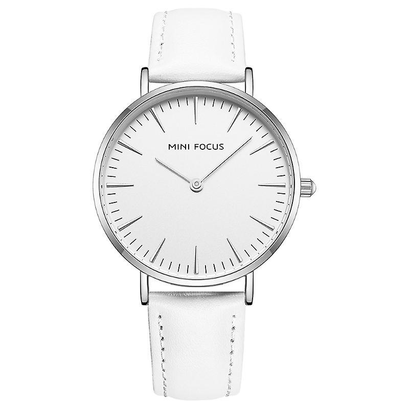 OHPA MF0318L watch women's watch ultra-thin fashion waterproof leather strap women's watch Steel shell white surface w