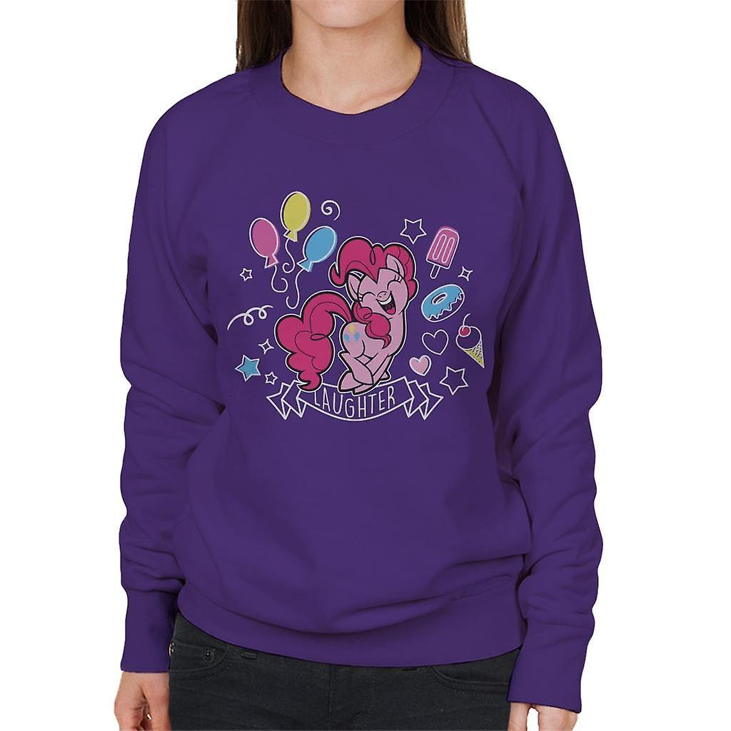 My Little Pony Pinkie Pie Full Of Laughter Women's Sweatshirt Purple XX-Large