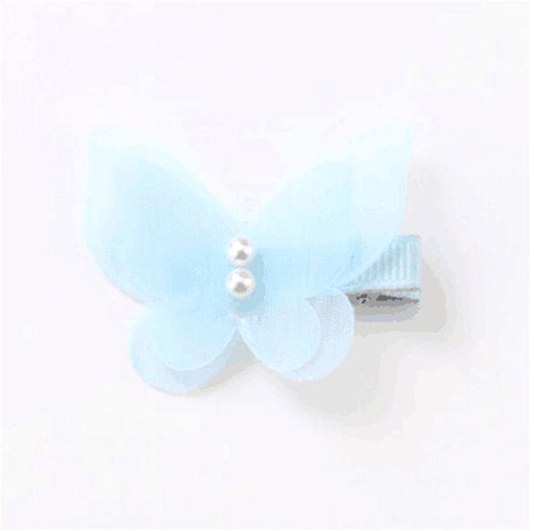 Slowmoose Cute Butterfly Hair Clips Light Blue