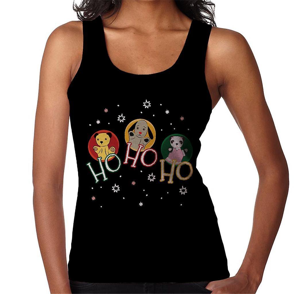 Sooty Christmas Ho Ho Ho Women's Vest Black Small