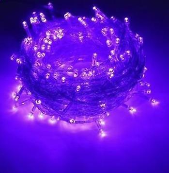 Slowmoose Led Light String For Decoration With 8 Modes And One Button Operation Design Purple 20m 200led 220V EU