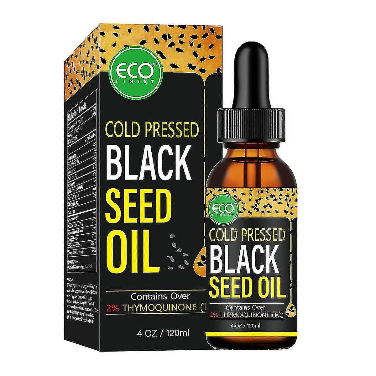 Zhiyi Black Seed Oil -Cold-Pressed, 100% Turkish Black Cumin Seed Oil, Liquid Pure Blackseed Oil,120ML