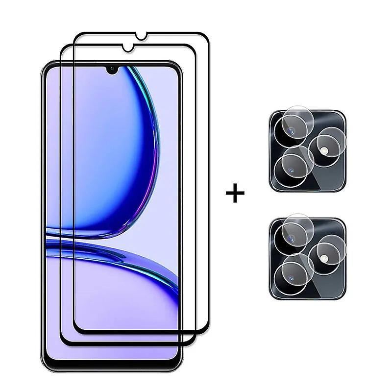 Jusch For Realme C53 Glass Tempered GlassFull Cover Screen Protector