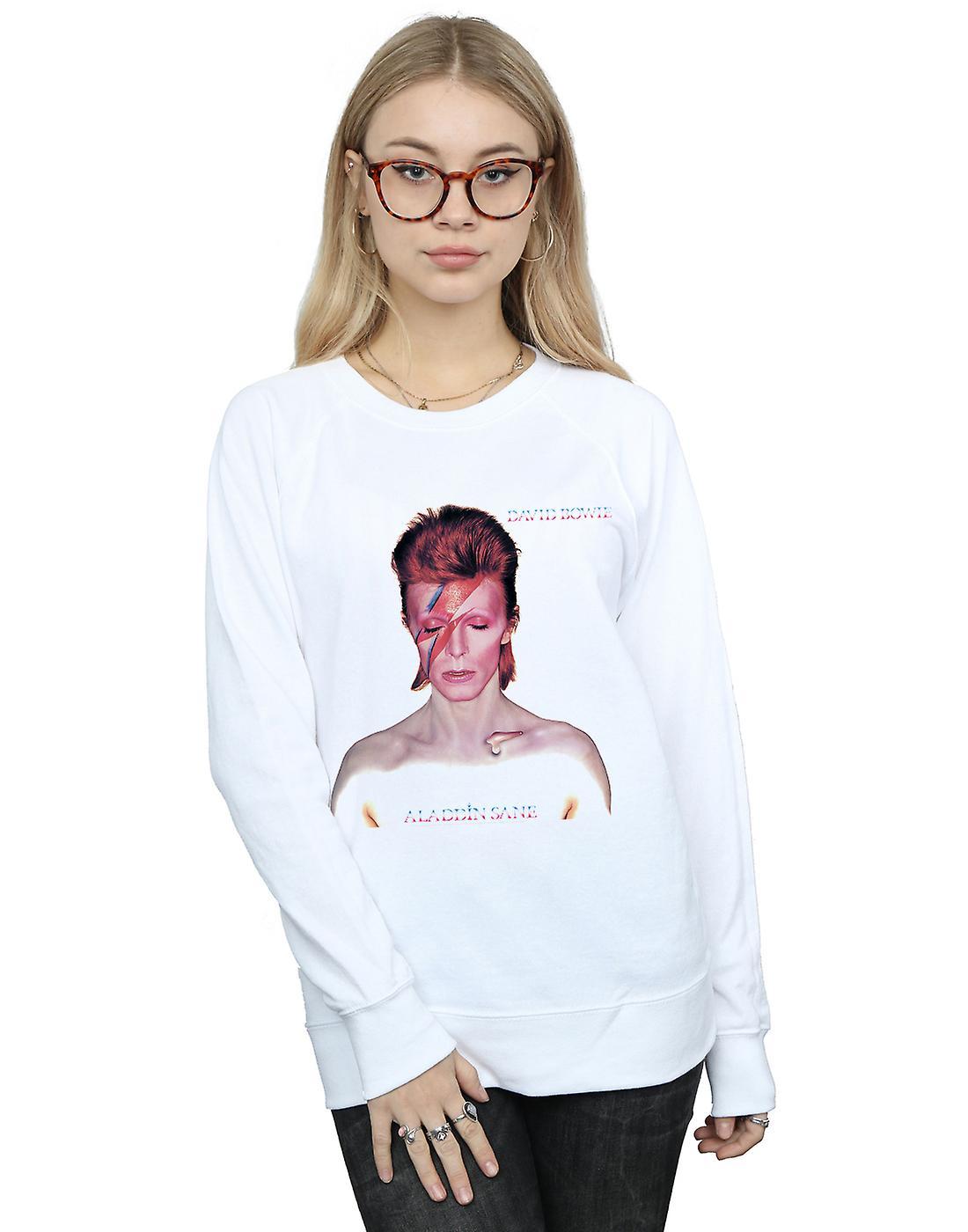 Women's David Bowie Womens/Ladies My Love For You Sweatshirt - White - Size: L