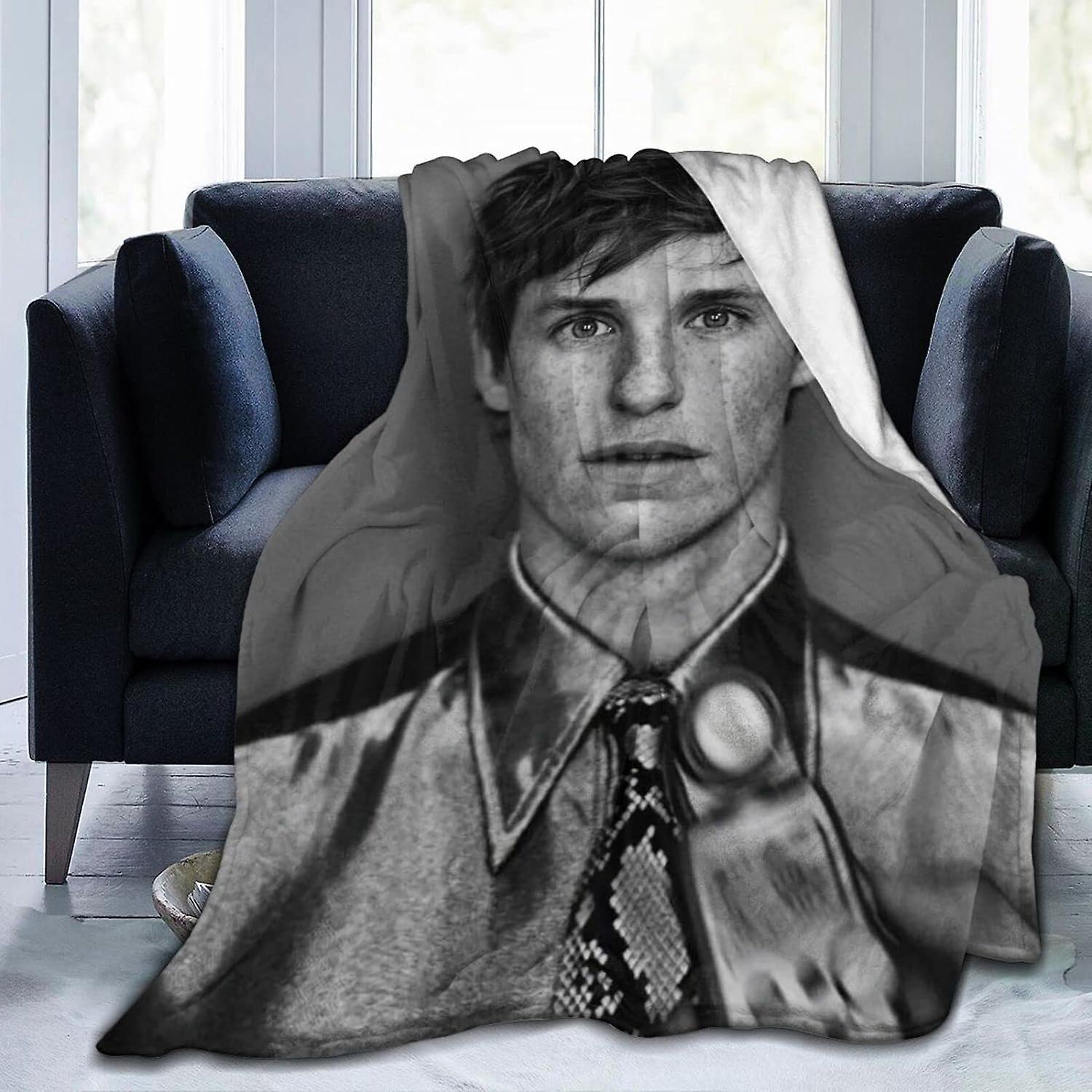 Kerota Eddie Redmayne Blanket 3D Print Plush Lamb Blanket Bedding Decor for Living Room Bedroom Dorm Decor (3Sizes) 80x60in 200x150cm