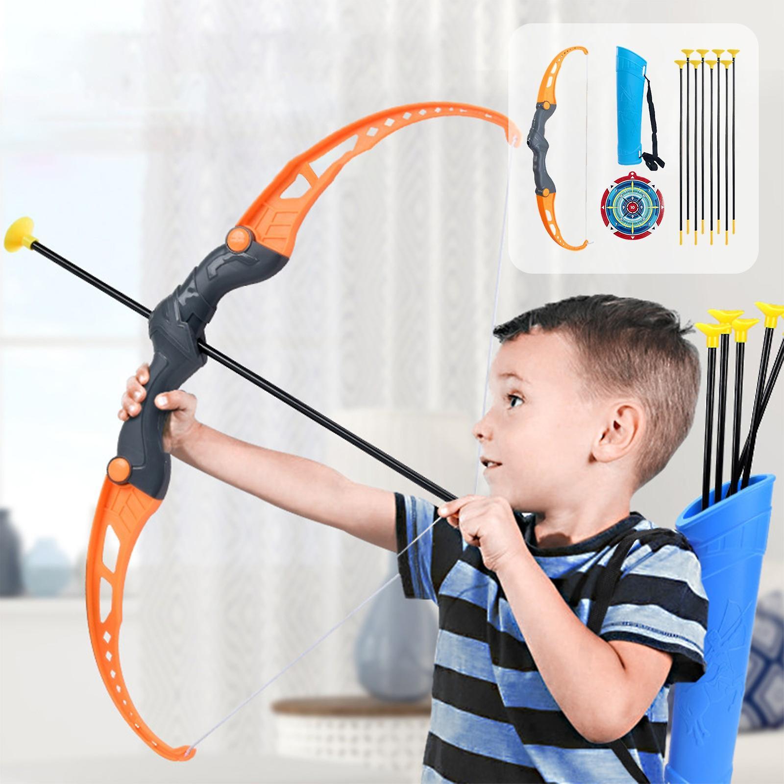 Baodan Kids Bow And Arrows Set  With 8 Suction Cup Arrows, Targets & Dorlach, Indoor And Outdoor Toys For Children Boys Girls OR