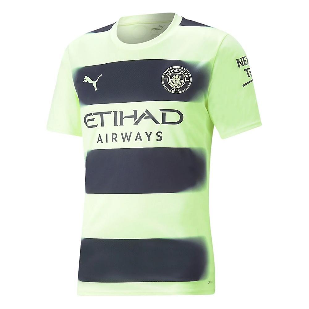 Puma 2022-2023 Man City Third Shirt Yellow XXL Adults