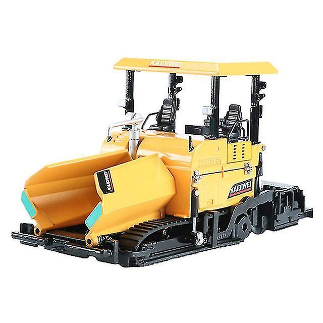 HCSC Alloy Diecast Paver Machine Paving Asphalt Highway Construction Truck 1:40 Engineering Vehicle Model Decoration Kid Toys