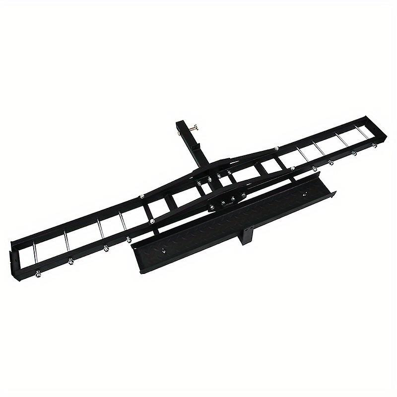 Fstniceted 75" Motorcycle Dirt Bike Hitch Carrier Hauler Loading Ramp Holds 500 Lbs. Dirt Bike Hitch Mount Hauler Ramp Heavy Duty Bike Hitch Carrie...