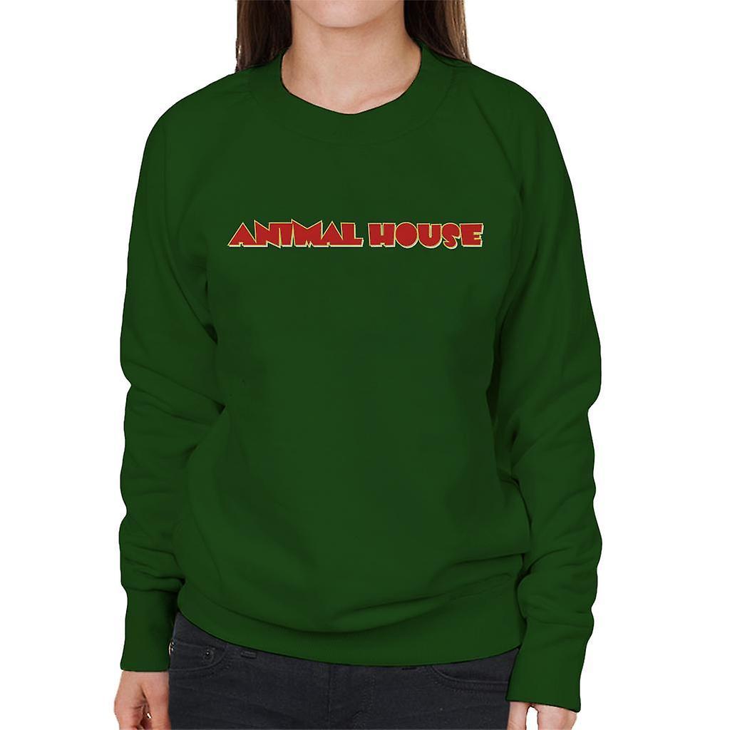 Animal House Classic Red Logo Women's Sweatshirt Bottle Green XX-Large