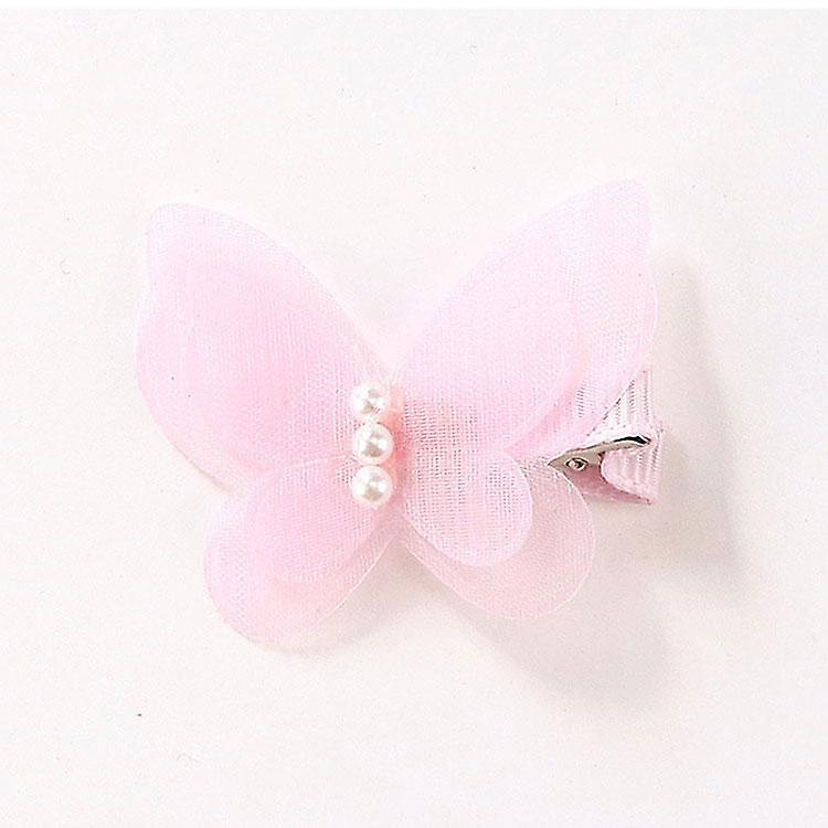 Slowmoose Cute Butterfly Hair Clips Pink