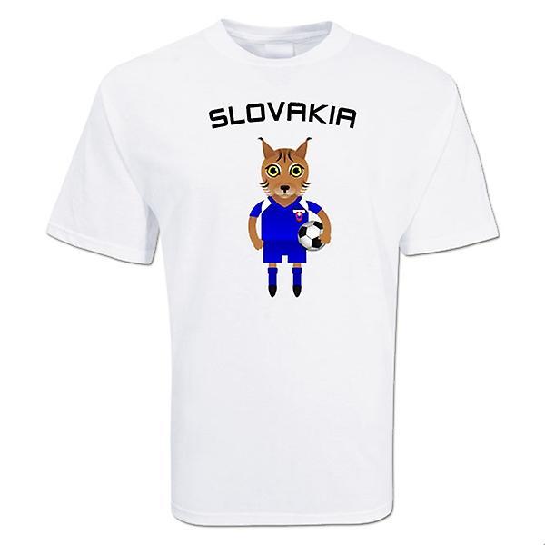 Gildan Slovakia Mascot Soccer T-shirt White XL (45-48 inch)