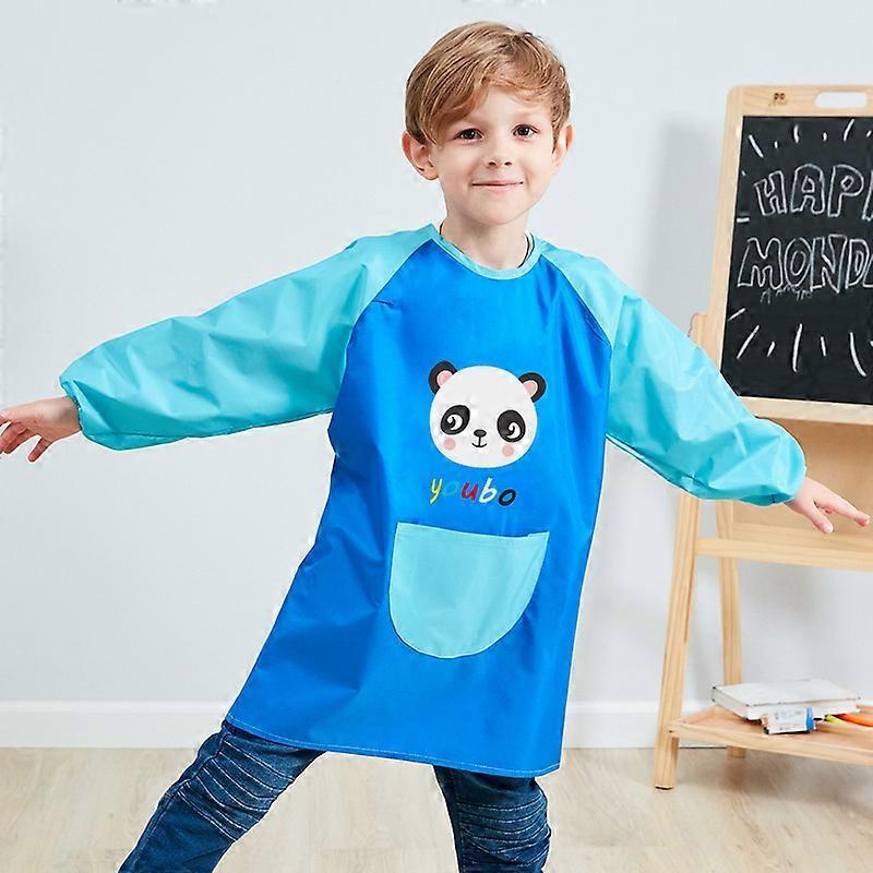 Changsha Liuzhou Electronic Commerce Unisex Boys Girls Waterproof Art Smock Kids Painting Aprons with Pockets Long Sleeve&Sleeveless Age 3-12 Years...