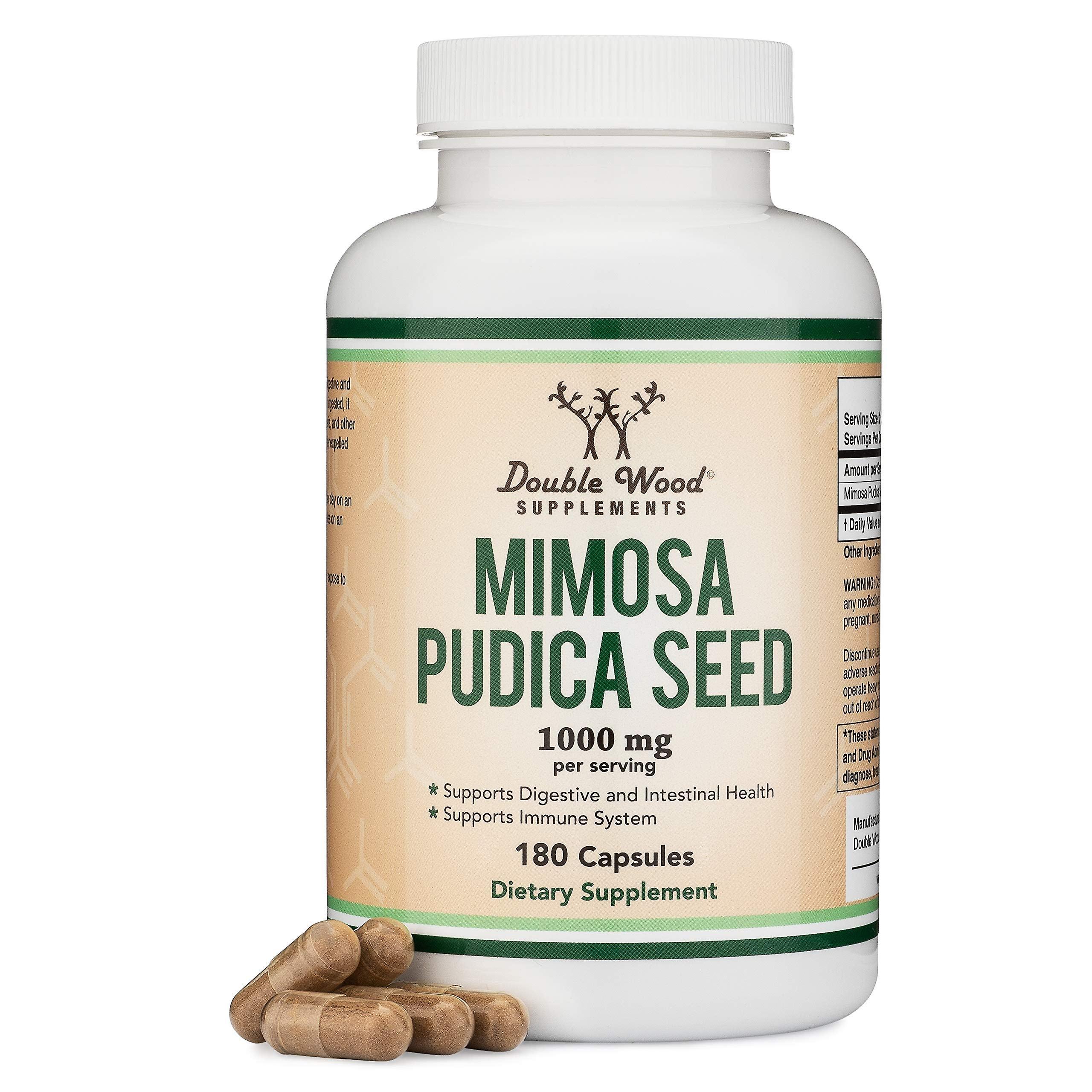 Double Wood Supplements Double wood mimosa pudica seed 180 capsules 3 month supply 1000mg per serving