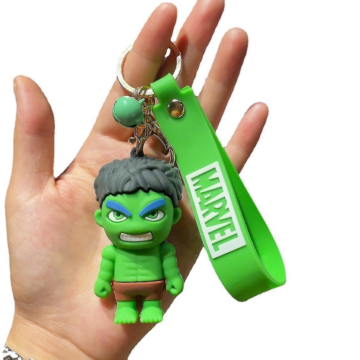 Tikuajgift Green Hulk Anime Key Chain Key Ring Bag Pendant Keyring Christmas Gift