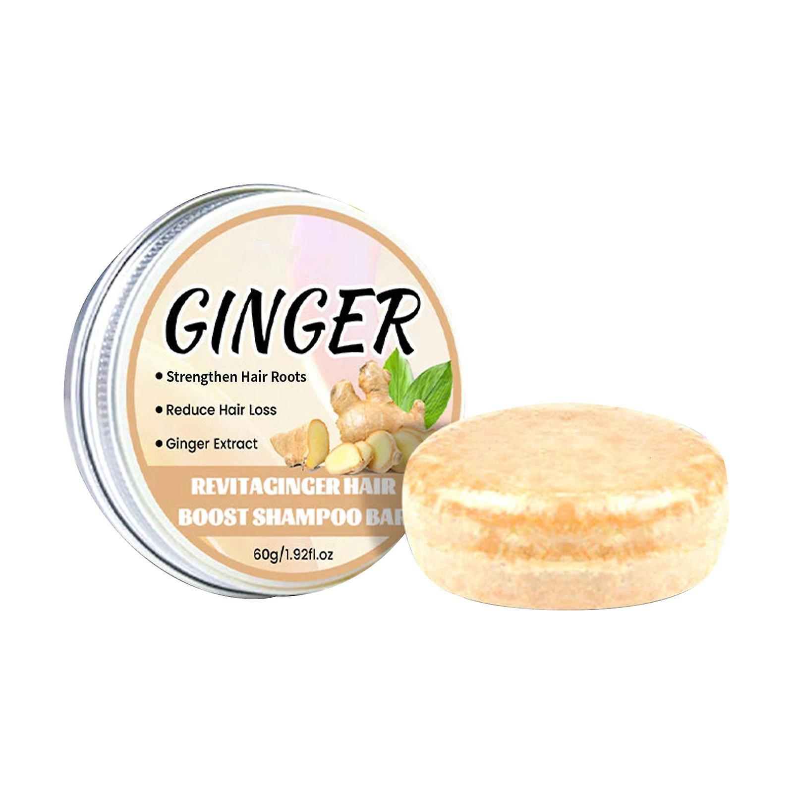 unbrand Revita Ginger Hair Boost Shampoo Bar, Ginger Hair Regrowth Shampoo Bar, Natural Organic Ginger Shampoo Bar Promotes Hair Growth 3 pcs