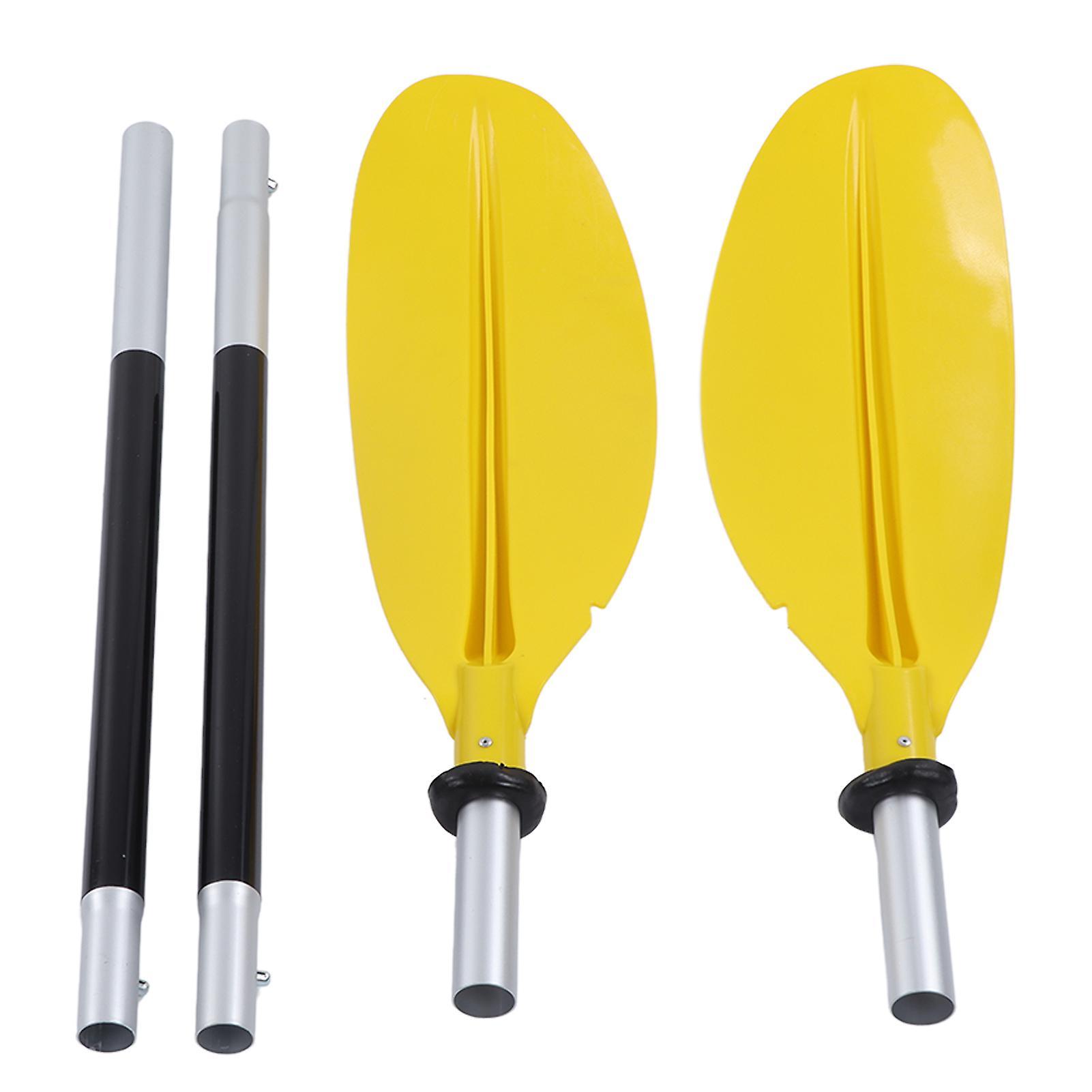 Kayak Paddle Double Head Yellow Aluminum Alloy Canoe Kayak Oar - Professional Rowing Equipment